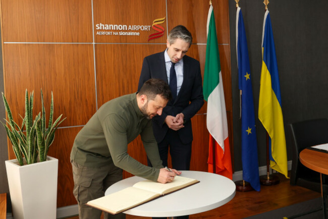 Taoiseach Simon Harris with President Volodymr Zelenskyy03