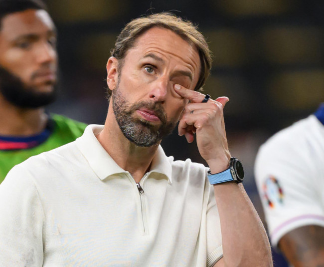 14-jul-2024-england-v-spain-uefa-euro-2024-championships-final-olympic-stadium-berlin-gareth-southgate-dejected-after-england-lose-2-1-to-spain-in-the-euro-2024-final-picture-mark-pain