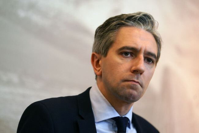 taoiseach-simon-harris-speaking-to-the-media-following-a-bilateral-meeting-with-ukrainian-president-volodymyr-zelensky-at-shannon-airport-co-clare-picture-date-saturday-july-13-2024