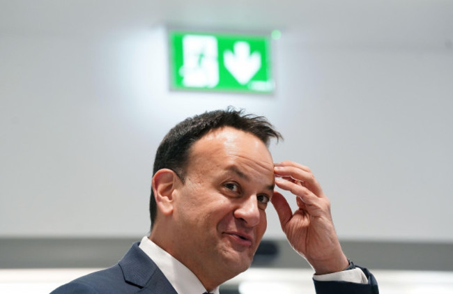taoiseach-leo-varadkar-speaking-at-the-official-opening-of-a-new-wing-at-the-mater-hospital-dublin-picture-date-thursday-april-20-2023