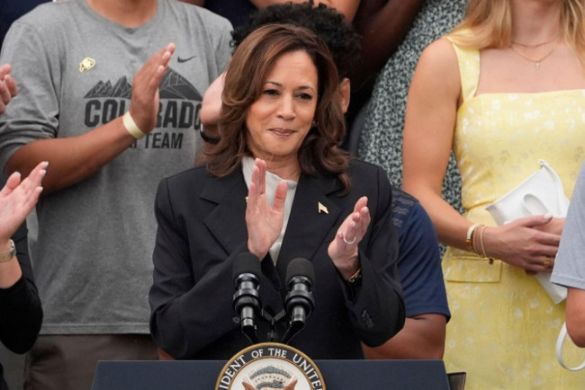 vice-president-kamala-harris-speaks-from-the-south-lawn-of-the-white-house-in-washington-monday-july-22-2024-during-an-event-with-ncaa-college-athletes-this-is-her-first-public-appearance-since-p