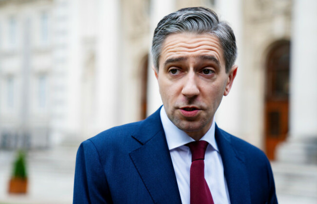 taoiseach-simon-harris-speaking-to-the-media-ahead-of-a-cabinet-meeting-at-government-buildings-in-dublin-picture-date-wednesday-july-24-2024