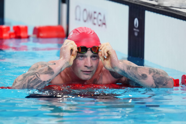 great-britains-adam-peaty-during-the-mens-100m-breaststroke-semi-final-at-the-paris-la-defense-arena-on-the-first-day-of-the-2024-paris-olympic-games-in-france-picture-date-saturday-july-27-2024