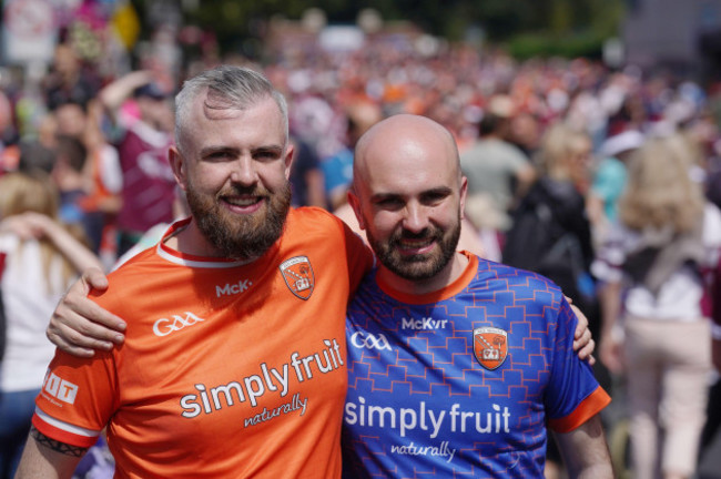 niall-left-and-declan-mcnally-brothers-of-natalie-mcnally-after-finishing-their-craigavon-to-croker-charity-walk-in-time-for-the-all-ireland-football-final-between-armagh-and-galway-at-croke-par