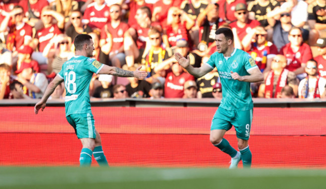 aaron-greene-celebrates-scoring-his-sides-first-goal-with-trevor-clarke