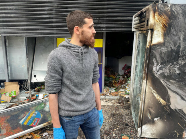 Bashir said that Islamic businesses were being targeted in south Belfast. Jonathan McCambridge / PA