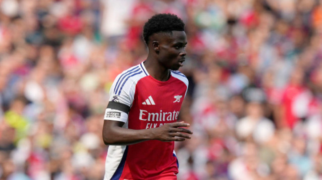 arsenals-bukayo-saka-in-action-during-the-english-premier-league-soccer-match-between-arsenal-and-wolverhampton-wanderers-at-emirates-stadium-in-london-england-saturday-aug-17-2024-ap-photofr