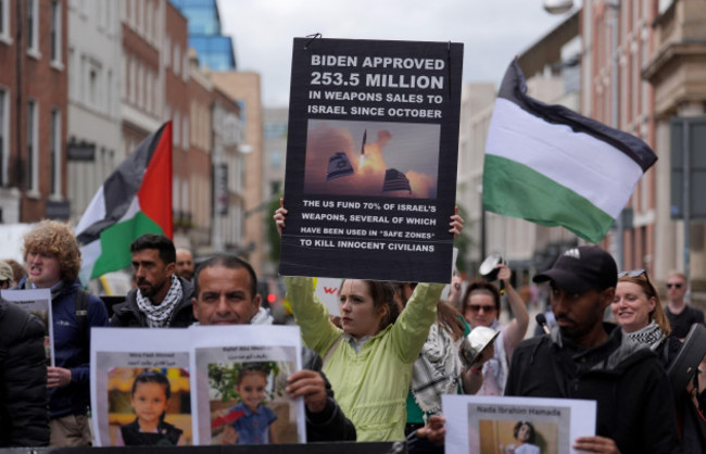 protesters-take-part-in-a-pro-palestine-protest-on-kildare-street-outside-leinster-house-dublin-picture-date-friday-august-23-2024