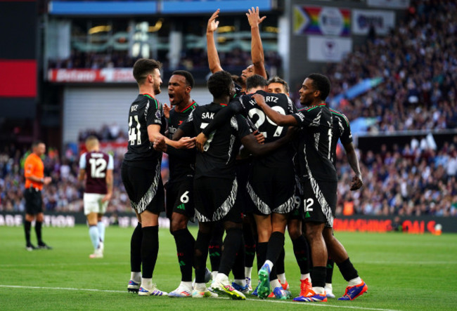 arsenals-leandro-trossard-celebrates-scoring-their-sides-first-goal-of-the-game-with-team-mates-during-the-premier-league-match-at-villa-park-birmingham-picture-date-saturday-august-24-2024