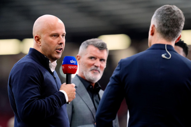 liverpool-manager-arne-slot-during-a-interview-with-sky-sports-following-the-premier-league-match-at-old-trafford-manchester-picture-date-sunday-september-1-2024