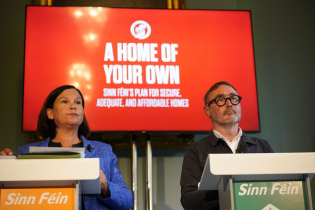 mary-lou-mcdonald-and-eoin-obroin-at-the-launch-of-a-home-of-your-own-sinn-feins-comprehensive-housing-plan-at-the-royal-college-of-physicians-dublin-picture-date-monday-september-2-2024