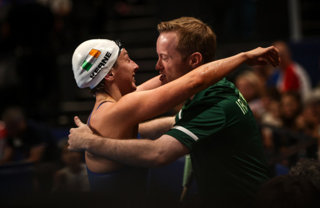 ellen-keane-shares-a-hug-with-partner-max-doyle-after-the-race