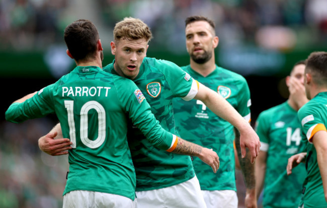 troy-parrott-celebrates-his-goal-with-nathan-collins