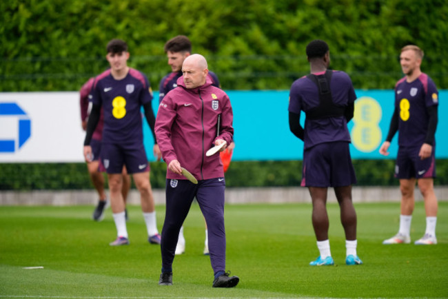 england-interim-manager-lee-carsley-during-a-training-session-at-tottenham-hotspur-training-ground-london-picture-date-monday-september-9-2024