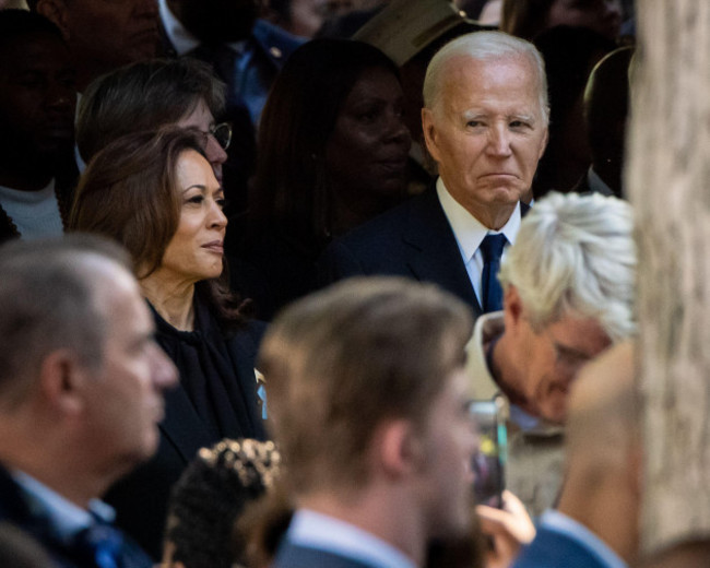 new-york-usa-11th-sep-2024-vice-president-and-democratic-presidential-candidate-kamala-harris-and-president-joe-biden-attend-the-911-remembrance-ceremony-in-lower-manhattan-in-new-york-new-york