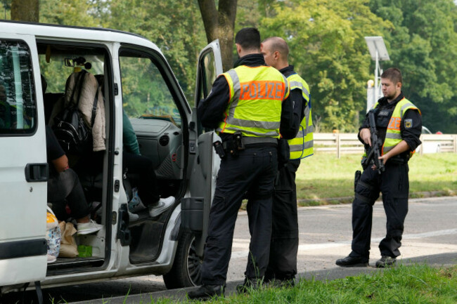 german-police-check-the-details-of-a-van-from-bulgaria-near-the-border-to-belgium-in-aachen-germany-monday-sept-16-2024-as-germany-begins-carrying-out-checks-at-all-its-land-borders-ap-photom