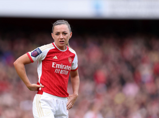 london-uk-3rd-mar-2024-katie-mccabe-of-arsenal-during-the-fa-womens-super-league-match-at-the-emirates-stadium-london-picture-credit-should-read-david-kleinsportimage-credit-sportimage-ltda