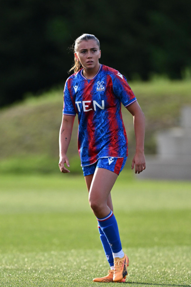 london-england-september-12-abbie-larkin-of-crystal-palace-fc-women-during-the-womens-pre-season-friendly-match-between-crystal-palace-and-ado-de