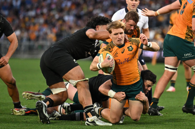 sydney-australia-21st-sep-2024-tate-mcdermott-of-the-wallabies-is-tackled-during-the-rugby-union-match-between-the-australian-wallabies-and-the-new-zealand-all-blacks-at-accor-stadium-in-sydney-s