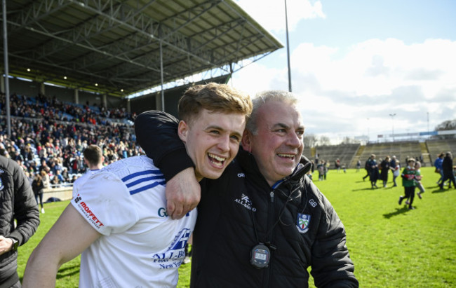 darragh-mcelearney-celebrates-with-selector-gabriel-bannigan-after-the-game