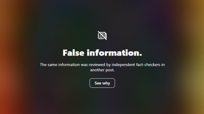 Instagram false info