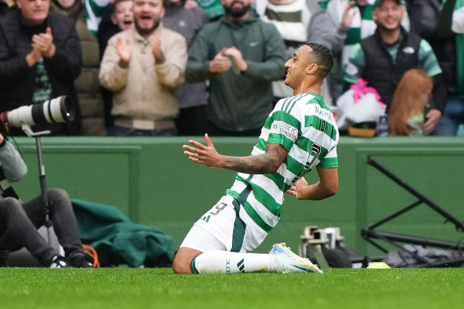 celtics-adam-idah-celebrates-scoring-their-sides-third-goal-of-the-game-during-the-premier-sports-cup-quarter-final-match-at-celtic-park-glasgow-picture-date-sunday-september-22-2024