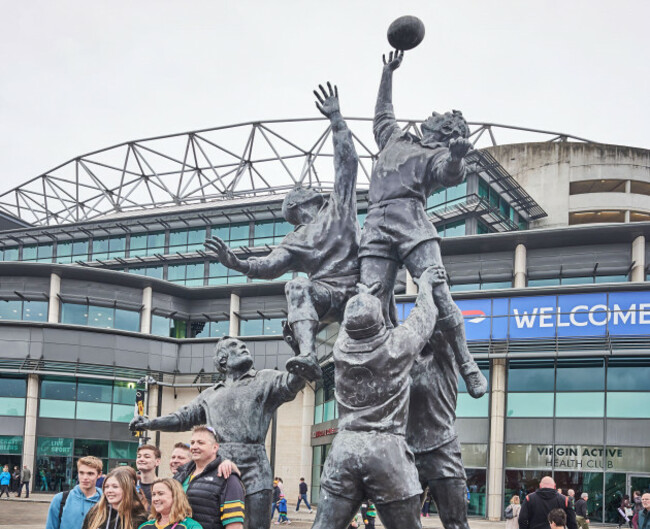 fans-gather-at-twickenham-england-for-the-english-rugby-union-match-between-northampton-saints-and-bath-for-the-premiership-title-5th-june-2024