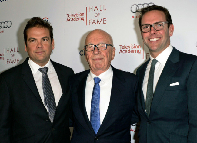 file-in-this-march-11-2014-file-photo-news-corp-exeuctive-chairman-rupert-murdoch-center-and-his-sons-lachlan-left-and-james-murdoch-attend-the-2014-television-academy-hall-of-fame-in-beverl