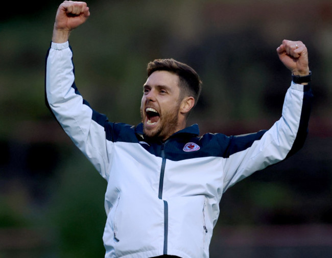 john-russell-celebrates-at-the-final-whistle