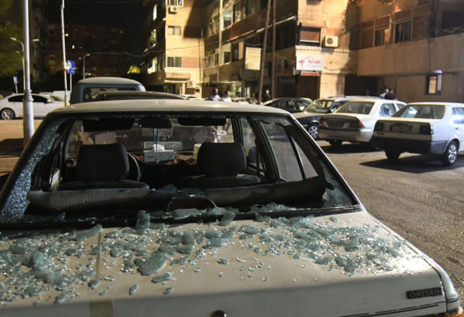 damascus-syria-1st-oct-2024-a-damaged-car-is-seen-as-a-result-of-an-israeli-aerial-assault-in-the-mazzeh-villas-area-west-of-damascus-syria-oct-1-2024-according-to-the-syrian-defense-ministry