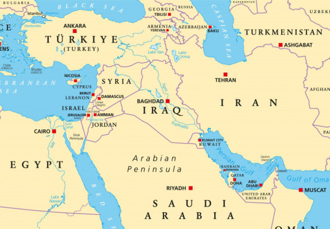 Middle East map