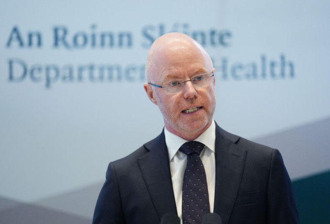 minister-for-health-stephen-donnelly-speaking-at-the-launch-of-the-online-health-taskforce-at-the-department-of-health-in-dublin-the-taskforce-has-been-asked-to-develop-a-public-health-response-to-t