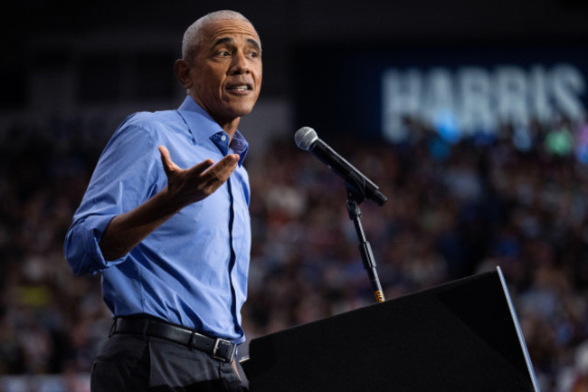 pittsburgh-united-states-10th-oct-2024-united-states-october-10-former-president-barack-obama-speaks-during-a-rally-for-vice-president-kamala-harris-and-her-running-mate-gov-tim-walz-in-the-fi