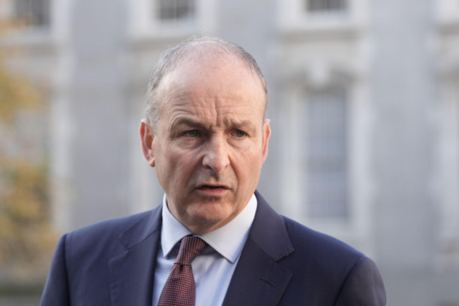 tanaiste-micheal-martin-speaking-to-the-media-in-the-courtyard-of-the-government-buildings-dublin-ahead-of-a-meeting-of-the-cabinet-as-tds-return-to-the-dail-following-the-summer-break-picture-date