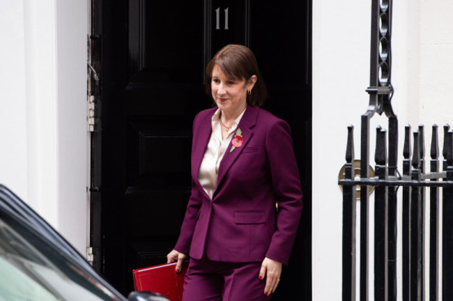 london-england-uk-29th-oct-2024-chancellor-of-the-exchequer-rachel-reeves-is-seen-outside-11-downing-street-a-day-before-the-uk-governments-budget-credit-image-thomas-krychzuma-press