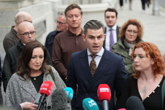 solicitor-darragh-makin-speaks-to-the-media-as-he-joins-families-that-were-affected-by-the-explosion-at-the-applegreen-service-station-in-the-village-of-creeslough-in-co-donegal-where-ten-people-lost