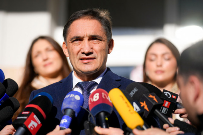 alexandr-stoianoglo-presidential-candidate-of-the-socialists-party-of-moldova-psrm-speaks-to-the-media-after-casting-his-vote-in-chisinau-moldova-sunday-nov-3-2024-during-a-presidential-el