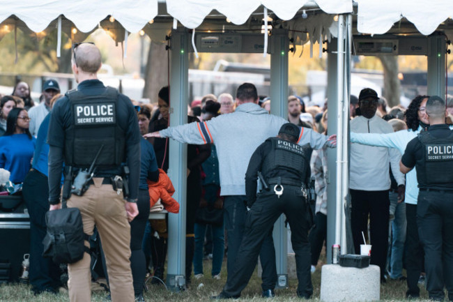 washington-united-states-29th-oct-2024-people-go-through-detailed-security-check-when-entering-to-vice-president-kamala-harriss-rally-more-than-75000-spectators-gathered-in-washington-dc-to-h