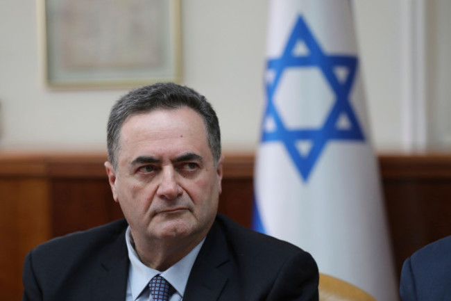 minister-of-transport-and-minister-of-foreign-affairs-israel-katz-attends-the-weekly-cabinet-meeting-at-his-office-in-jerusalem-sunday-feb-24-2019-abir-sultanpool-via-ap