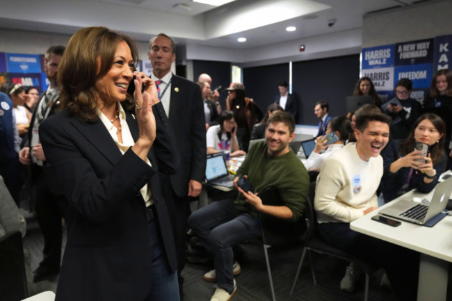 democratic-presidential-nominee-vice-president-kamala-harris-left-phone-banks-with-volunteers-at-the-dnc-headquarters-on-election-day-tuesday-nov-5-2024-in-washington-ap-photojacquelyn-marti