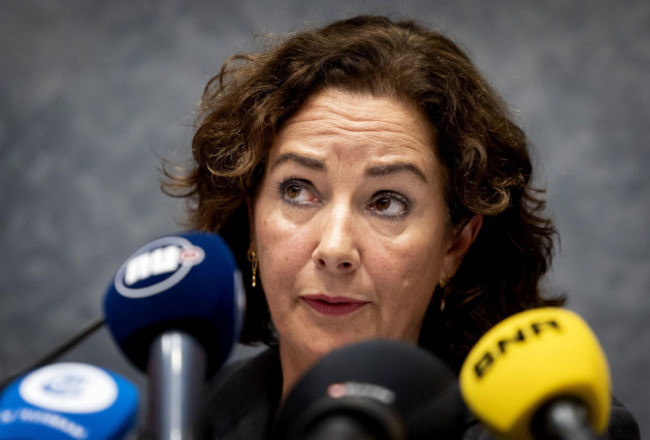 amsterdam-mayor-femke-halsema-updates-the-press-on-the-various-incidents-in-recent-days-surrounding-ajaxs-soccer-match-against-maccabi-tel-aviv-directed-against-maccabi-tel-aviv-supporters-anp-ko