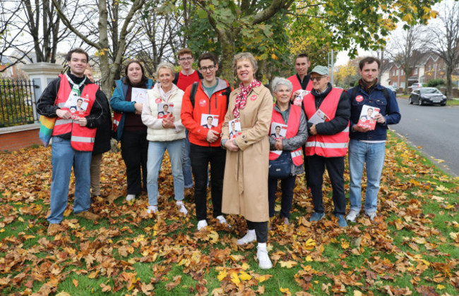 irish-labour-leader-ivana-bacik-with-candidate-for-dublin-south-west-ciaran-ahern-canvassing-in-kimmage-ahead-of-the-general-election-on-november-29-picture-date-saturday-november-9-2024