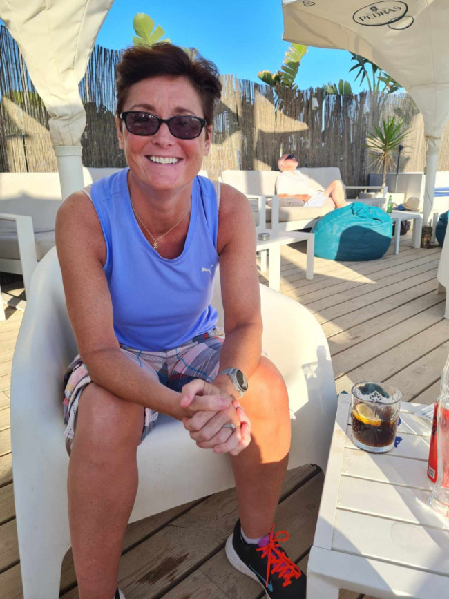 2. Denise Croke on holiday in Portugal