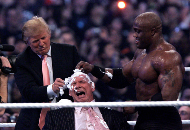 donald-trump-left-and-bobby-lashley-right-shave-the-head-of-vince-mcmahon-after-lashley-defeated-umaga-at-wrestlemania-23-at-ford-field-in-detroit-sunday-april-1-2007-ap-photocarlos-osorio