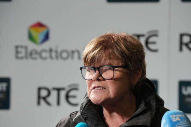joan-collins-right-to-change-arrives-for-the-general-election-leaders-debate-at-rte-studios-in-montrose-dublin-rtes-upfront-with-katie-hannon-is-hosting-irelands-largest-ever-leaders-general-el