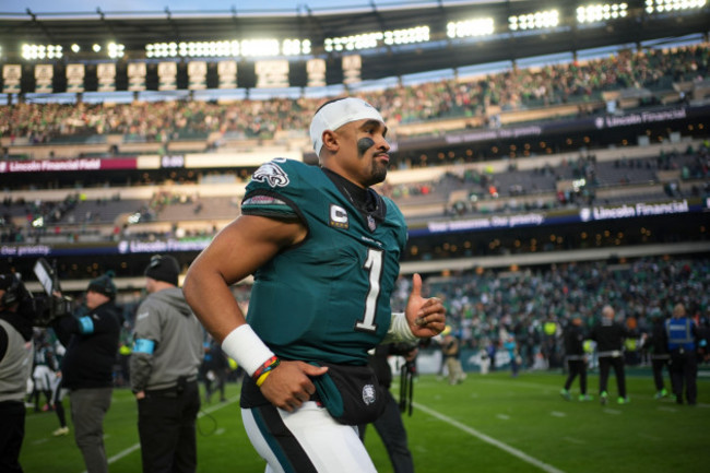 philadelphia-eagles-quarterback-jalen-hurts-1-leaves-the-field-after-an-nfl-football-game-against-the-carolina-panthers-on-sunday-dec-8-2024-in-philadelphia-ap-photomatt-slocum