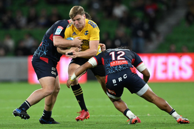 jordie-barrett-of-the-hurricanes-centre-in-action-during-the-super-rugby-pacific-round-2-match-between-the-melbourne-rebels-and-the-hurricanes-at-aami-park-in-melbourne-friday-march-3-2023-aap