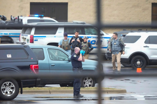 police-investigate-as-emergency-vehicles-are-parked-outside-the-abundant-life-christian-school-in-madison-wis-where-multiple-injuries-were-reported-following-a-shooting-monday-dec-16-2024-ap