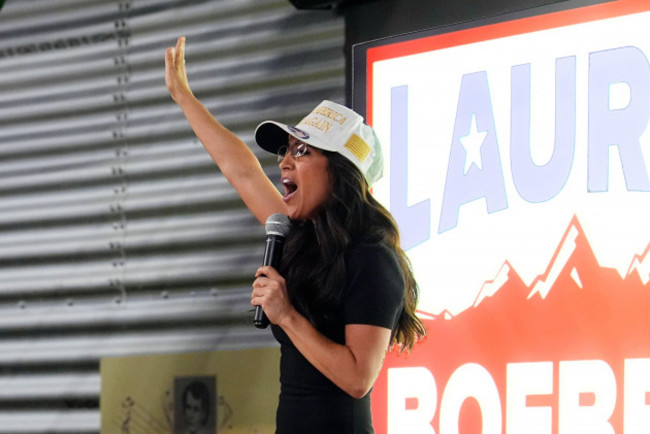 u-s-congresswoman-lauren-boebert-r-colo-speaks-to-reporters-during-a-primary-election-watch-party-tuesday-june-25-2024-in-windsor-colo-ap-photodavid-zalubowski