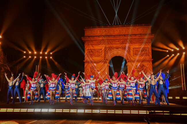 paris-france-01st-jan-2025-moulin-rouge-dancers-during-the-concert-for-the-2025-new-year-celebrations-on-the-champs-elysees-in-paris-france-on-january-1-2025-photo-by-florian-poitoutabacapress